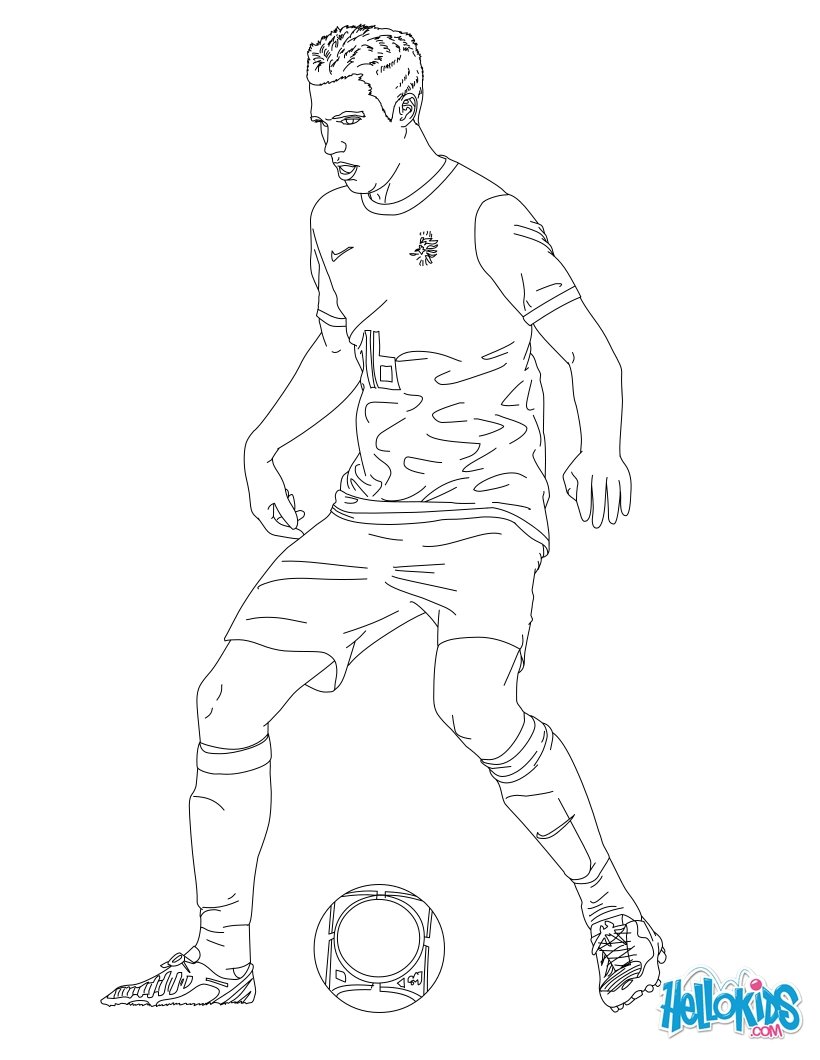 820x1060 Excellent Robin Van Persie Coloring Page Cvj By Robin Coloring