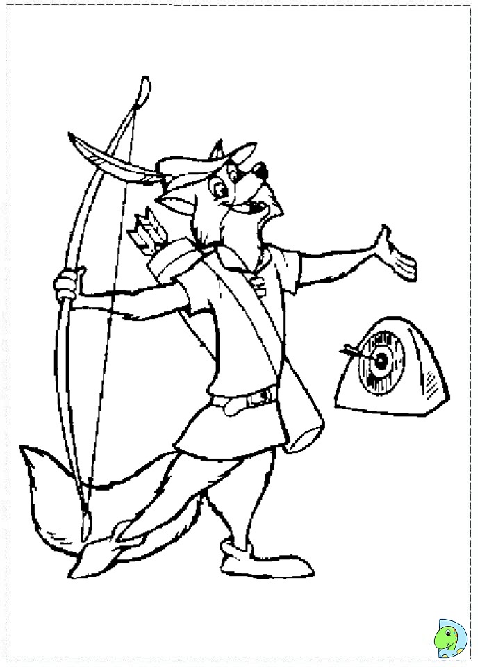 Robin Hood Coloring Page 691x960 Robin Hood Coloring Page
