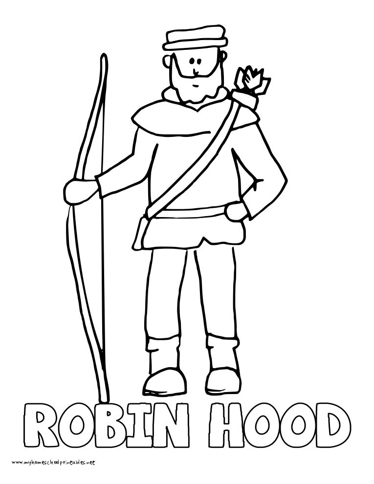 History Coloring Pages Volume 2 Robin Hoods, Quick Print 765x990 History Coloring Pages Volume 2 Robin Hoods, Quick Print