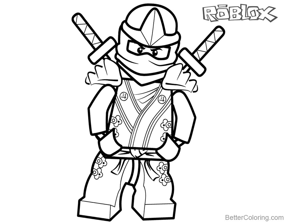 Lego Ninjago From Roblox Coloring Pages 1000x780 Lego Ninjago From Roblox Coloring Pages