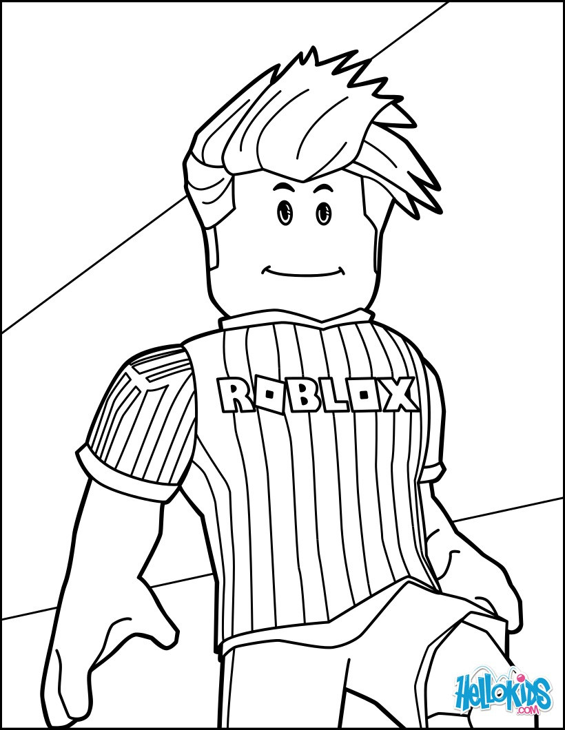 Footballer Of Roblox Coloring Page Jag Beauteous Color Pages 820x1060 Footballer Of Roblox Coloring Page Jag Beauteous Color Pages