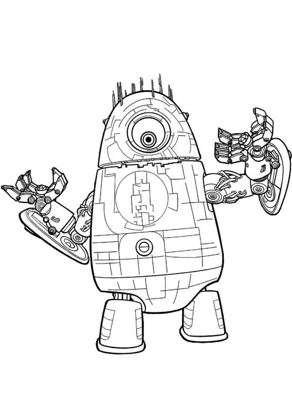 600x824 Robot And Monster Coloring Pages Page Image Clipart Images