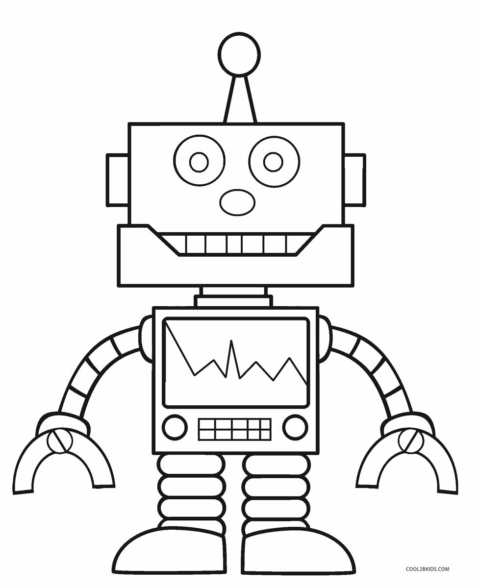 977x1200 Weird Robot Coloring Sheets Free Printable Pag