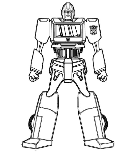 500x604 Robot Coloring Pages