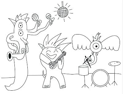 400x308 The Rock Coloring Pages