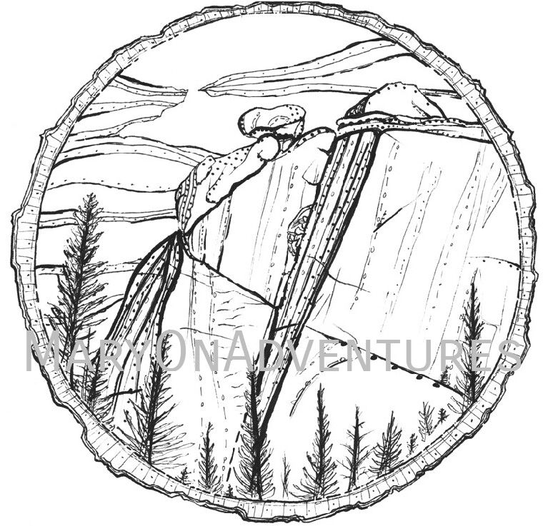 767x737 Vedauwoo Rock Climbing Coloring Page Art Drawing Httpswww.etsy