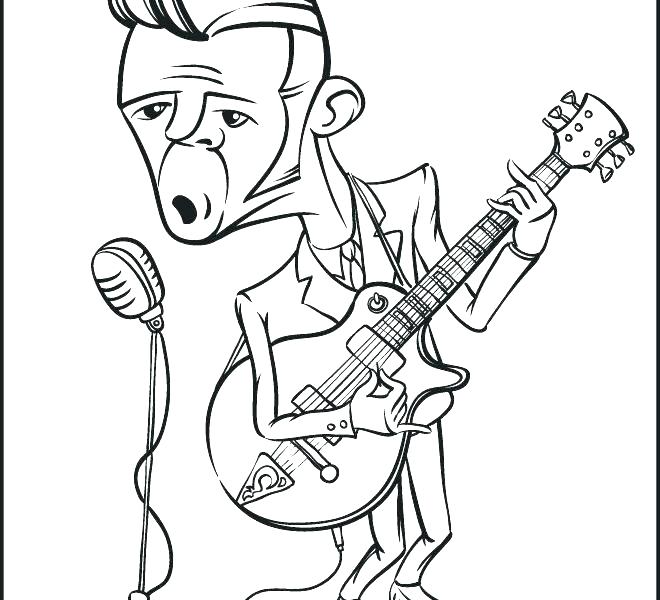 Rock And Roll Coloring Pages Coloring pages rock roll drum saxophone ...