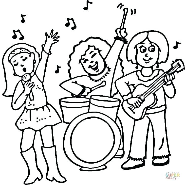 Rockn Roll Coloring Coloring Pages