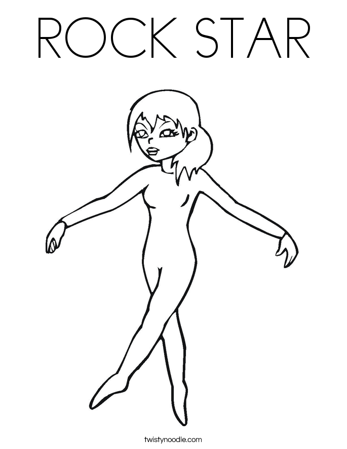 Rock Star Coloring Page 685x886 Rock Star Coloring Page