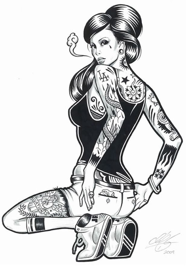 Rockabilly Coloring Pages