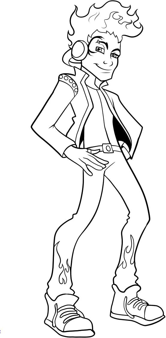 Monster High Rocker Coloring Pages 554x1125 Monster High Rocker Coloring Pages