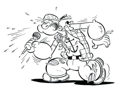 Popeye Coloring Pages As A Rocker Coloring Page Popeye Color Pages 400x316 Popeye Coloring Pages As A Rocker Coloring Page Popeye Color Pages