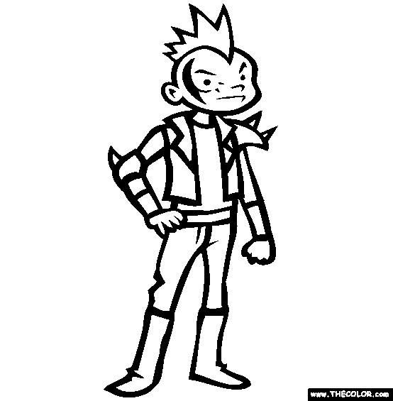 Punk Rocker Halloween Costume Online Coloring Page 5 554x565 Punk Rocker Halloween Costume Online Coloring Page 5