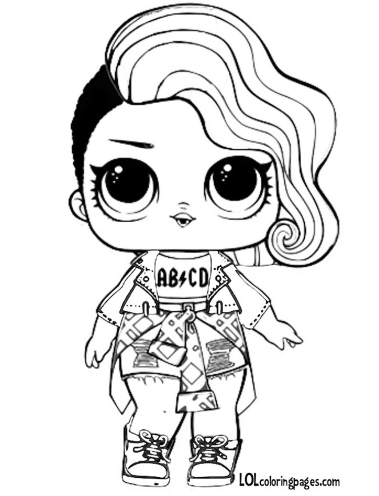 Rocker Free Color Sheet Lol Surprise Doll Coloring Pages 750x980 Rocker Free Color Sheet Lol Surprise Doll Coloring Pages