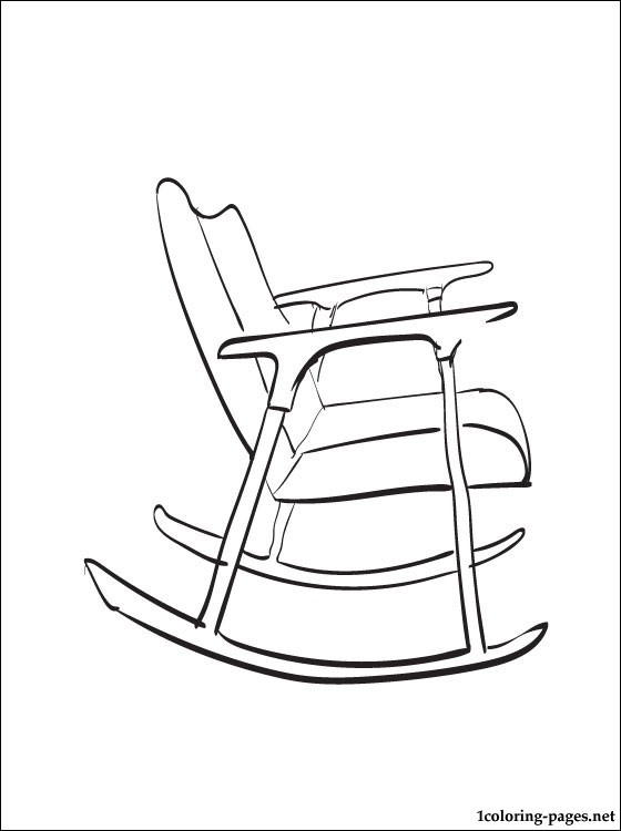 Rocking Chair Coloring Page Coloring Pages 560x750 Rocking Chair Coloring Page Coloring Pages
