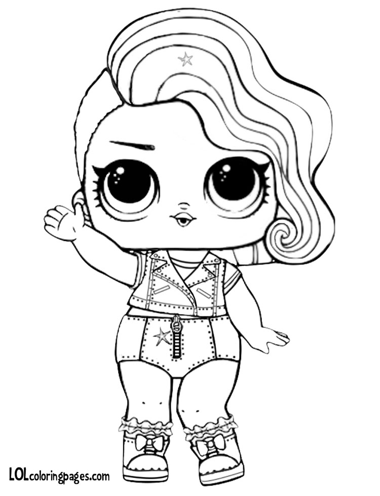 Glitter Rocker Coloring Page Lol Surprise Doll Coloring Pages 750x980 Glitter Rocker Coloring Page Lol Surprise Doll Coloring Pages