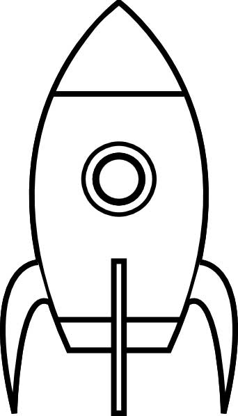 342x598 Space Rocket Coloring Page For Kids