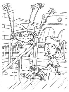 Rocket Power Happy Rocket Power Coloring Pages 236x314 Rocket Power Happy Rocket Power Coloring Pages