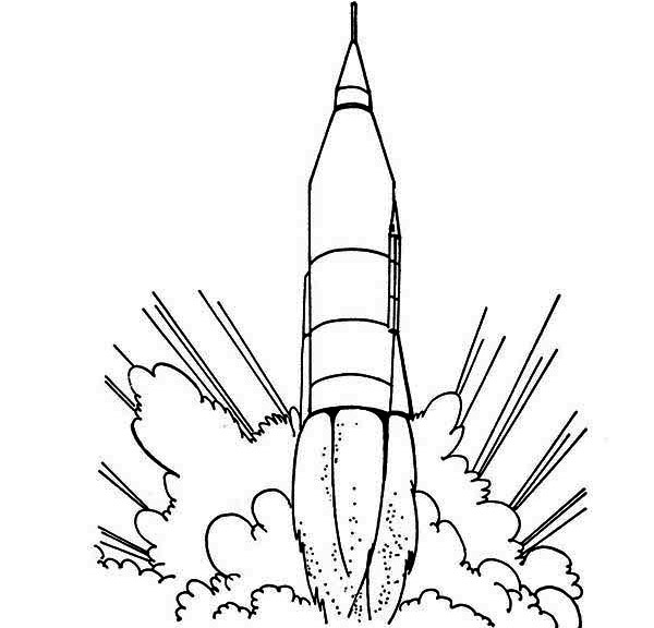 600x576 Rocket Coloring Pages Best Of 94 [ Flying Astronaut Coloring Pages
