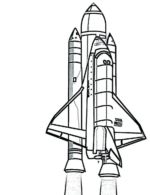 600x776 Printable Rocket Ship Coloring Page Inside A Rocket Ship Coloring