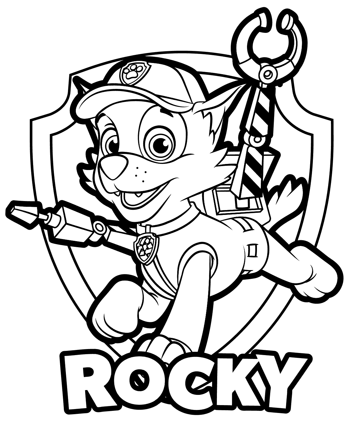 Paw Patrol Rocky Coloring Pages 1160x1400 Paw Patrol Rocky Coloring Pages