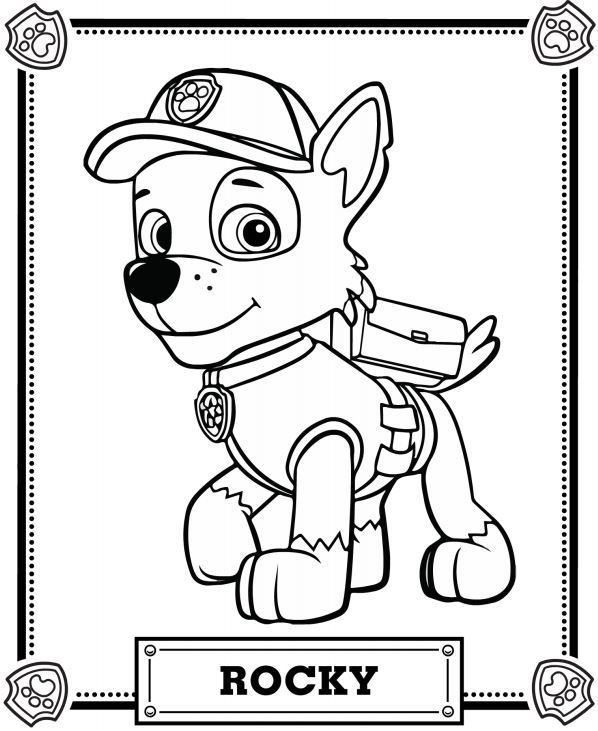 Paw Patrol Coloring Pages Paw Patrol Skye, Paw Patrol And Paw 598x731 Paw Patrol Coloring Pages Paw Patrol Skye, Paw Patrol And Paw
