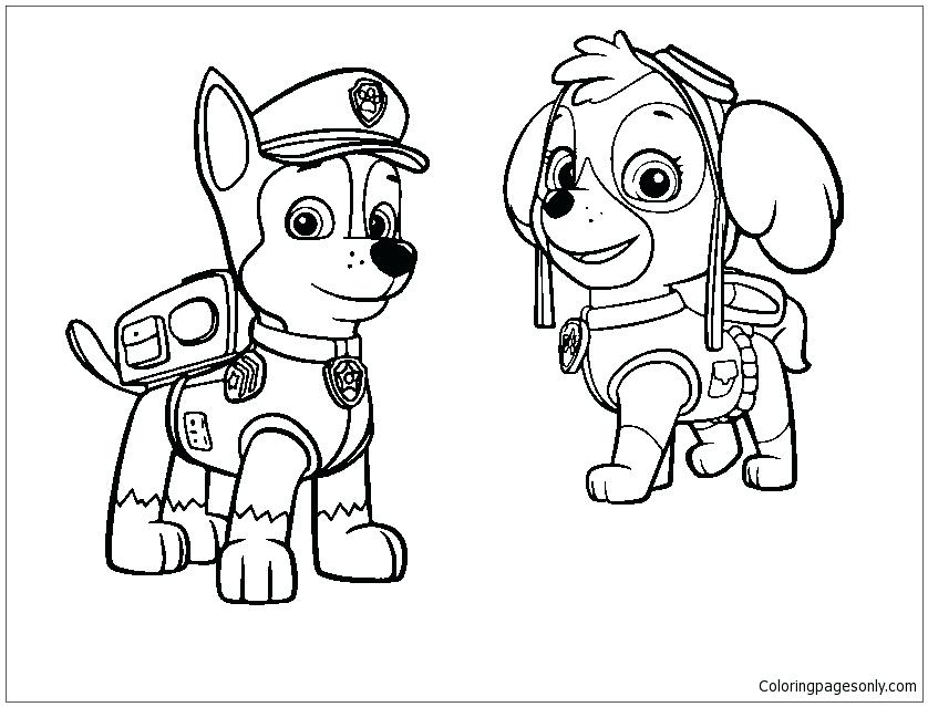 Chase Paw Patrol Coloring Page Free Pages Online Zuma Murs 838x639 Chase Paw Patrol Coloring Page Free Pages Online Zuma Murs
