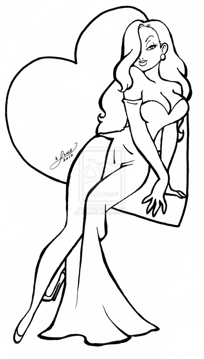 674x1185 Jessica Rabbit Coloring Pages Love Jessica Rabbit