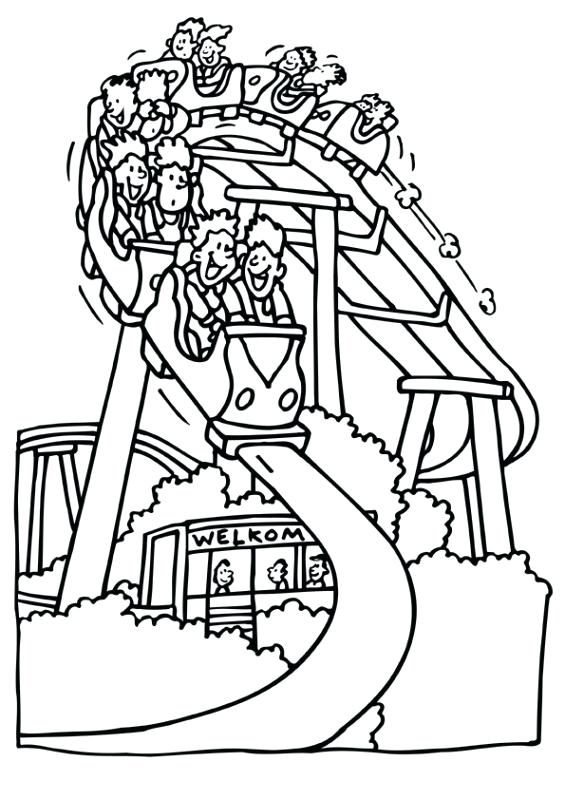 565x800 Coloring Pages Pdf Roller Coaster The Best Free View