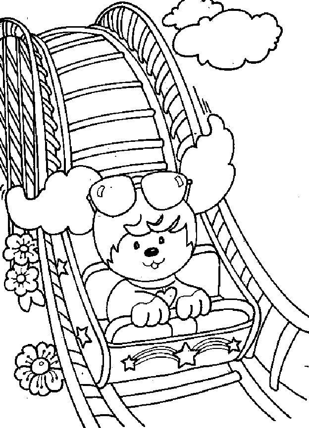 624x866 Roller Coaster Coloring Pages Download And Print For Free