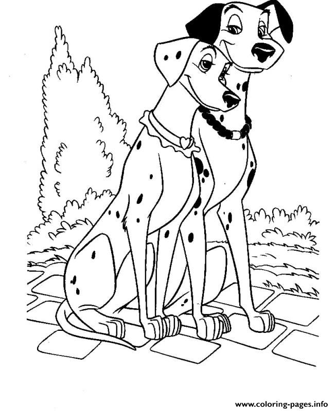 653x800 Romantic Dalmatian Couple 21b1 Coloring Pages Printable