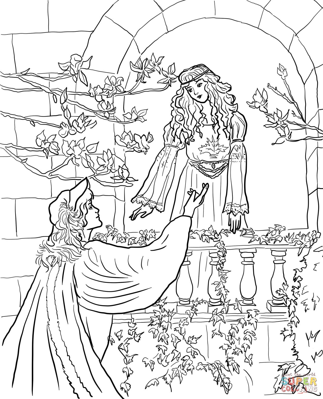 Romeo Say To Juliet On The Balcony Super Coloring Romeoampjuliet 1297x1600 Romeo Say To Juliet On The Balcony Super Coloring Romeoampjuliet
