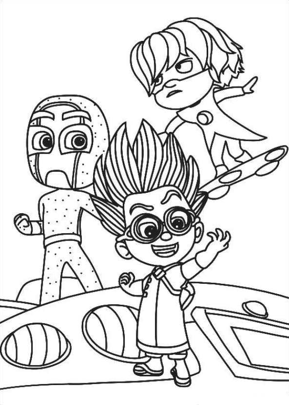 593x832 Kids N Fun.co.uk Coloring Page Pj Masks Sorceline Ninja K Romeo