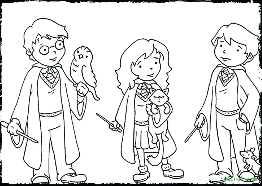 Hermione Granger Coloring Pages Ing Harry Potter Ron Weasley 1024x728 Hermione Granger Coloring Pages Ing Harry Potter Ron Weasley