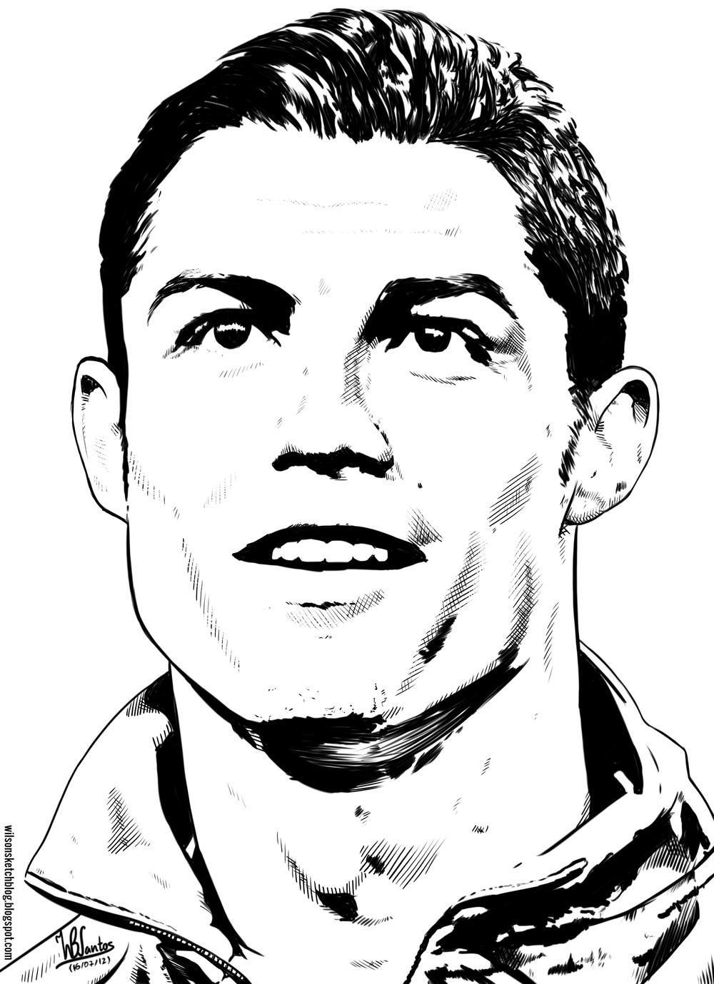 1000x1379 Coloring Pages Ronaldo Coloring Page Fun