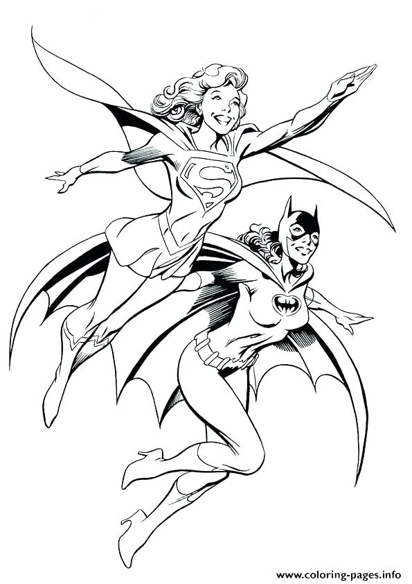 595x842 Batgirl Coloring Pages On Roof Coloring Pages Batman Batgirl