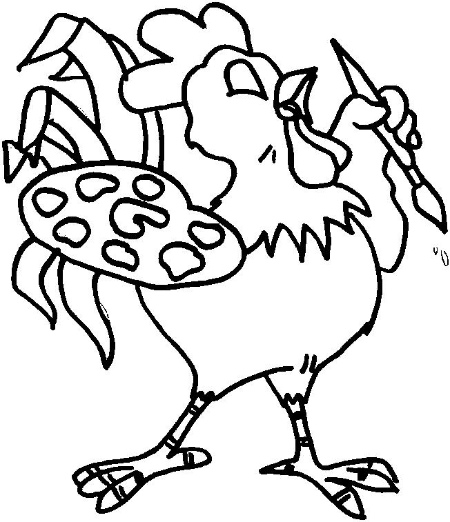 Rooster Coloring Page 13 652x757 Rooster Coloring Page 13