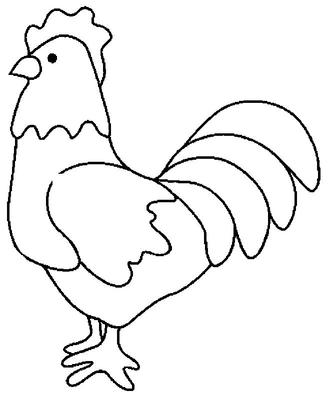 Rooster Coloring Page 31 652x791 Rooster Coloring Page 31