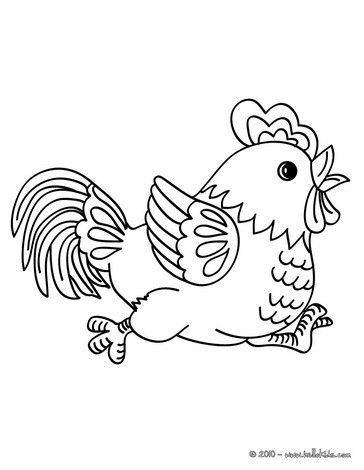 Rooster Coloring Page. Cute And Amazing Farm Animals Coloring Page 364x470 Rooster Coloring Page. Cute And Amazing Farm Animals Coloring Page