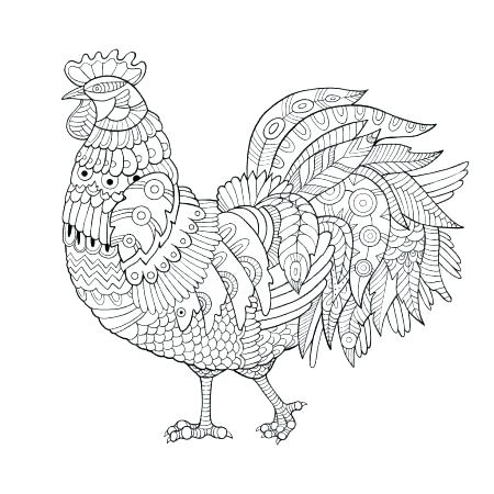 Rooster Coloring Pages For Adults at GetColorings.com | Free printable ...