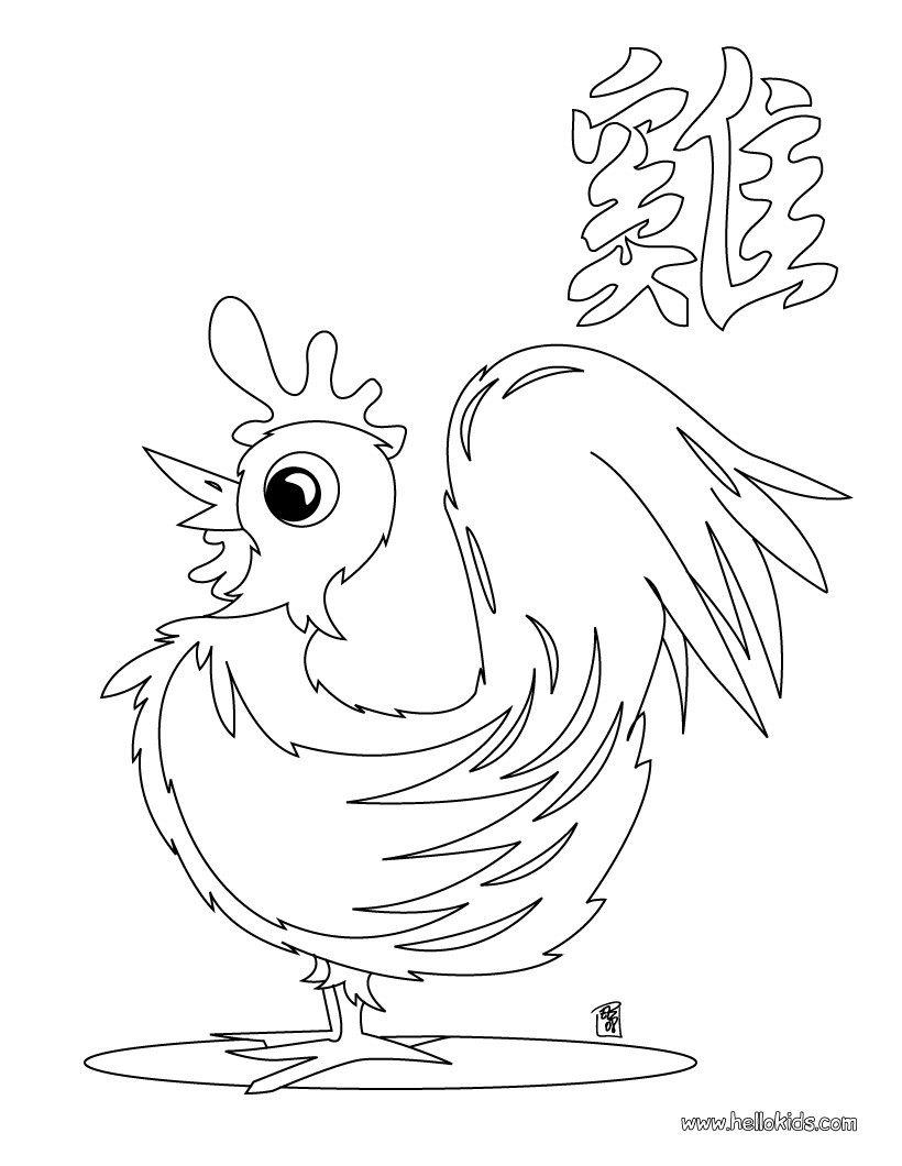Unusual Ideas Design Rooster Coloring Page The Year Of Pages 820x1060 Unusual Ideas Design Rooster Coloring Page The Year Of Pages