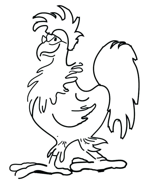 Rooster Coloring Pages 580x717 Rooster Coloring Pages