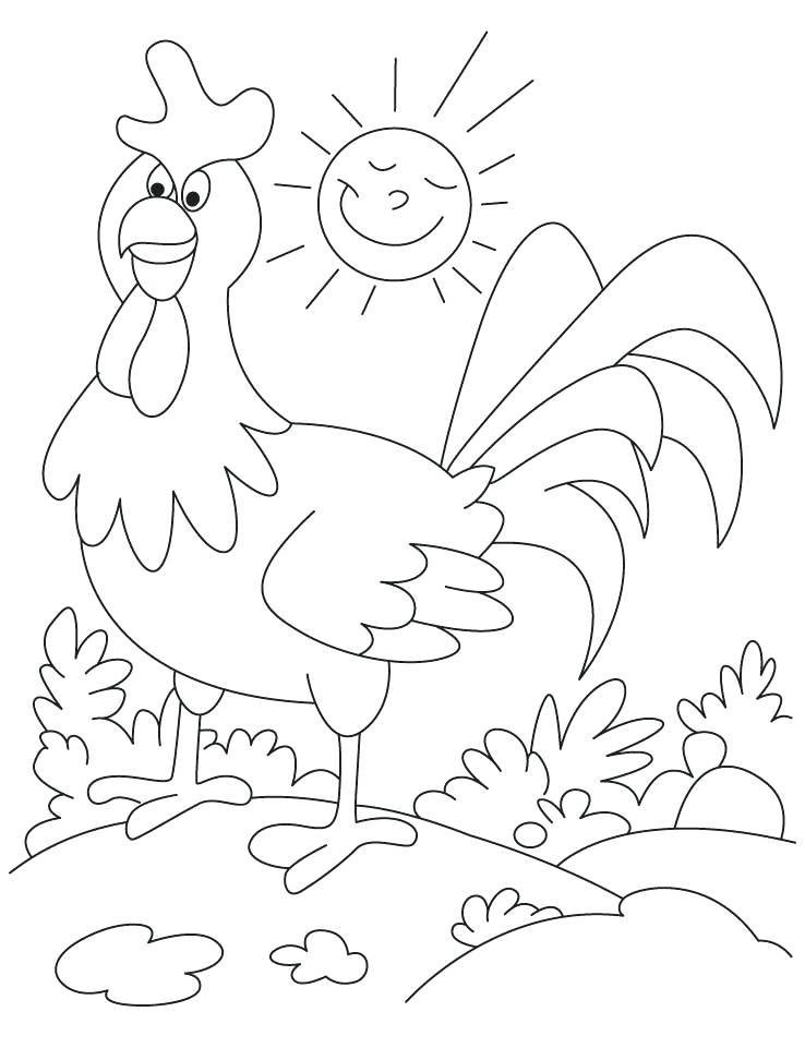 738x972 Rooster Coloring Page New Year Rooster Colouring Page Rooster Head