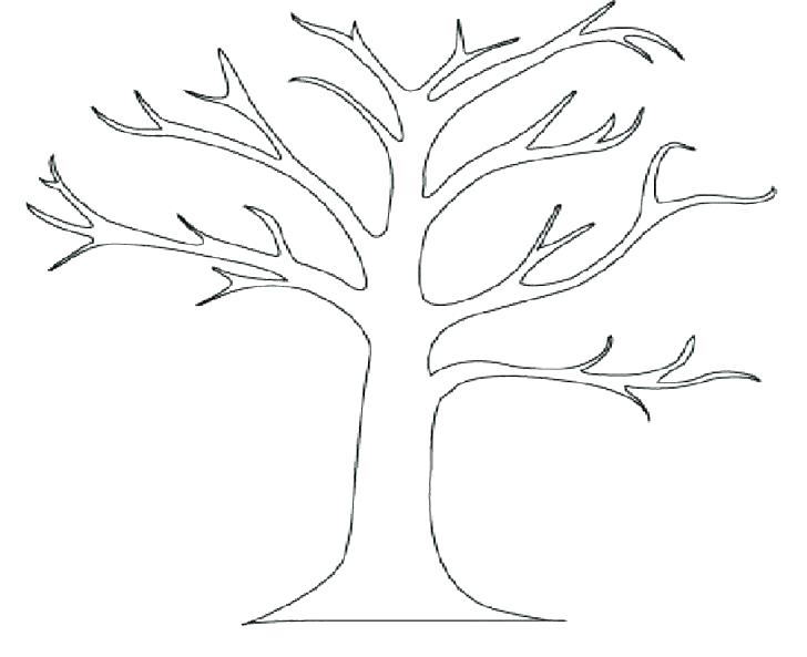728x593 Coloring Page Of Tree Spring Tree Coloring Page Coloring Pages