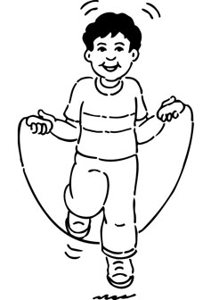 Free Boy Jumping Rope Coloring Page 237x336 Free Boy Jumping Rope Coloring Page