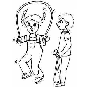 Kids Jumping Rope Coloring Page 300x300 Kids Jumping Rope Coloring Page