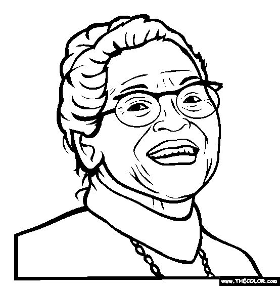 554x565 Absolutely Smart Rosa Parks Coloring Page Brilliant Decoration