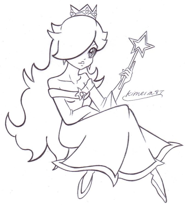 Rosalina Coloring Pages