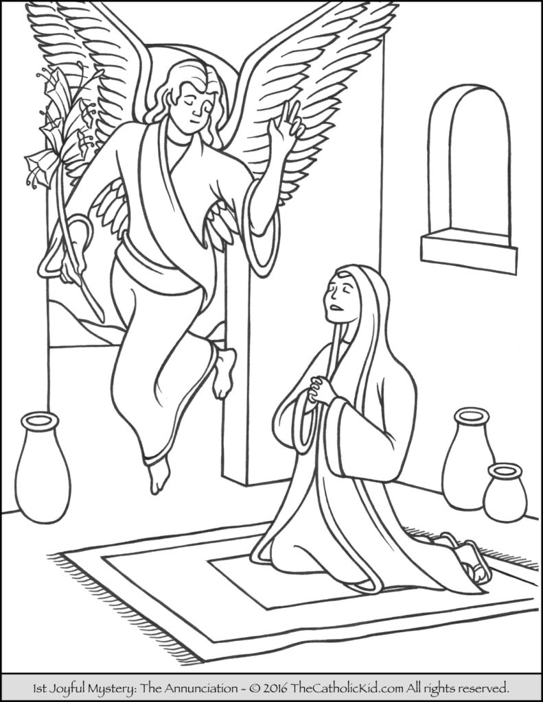 Rosary Coloring Page Joyful Mysteries Pages The Catholic Kid 791x1024 Rosary Coloring Page Joyful Mysteries Pages The Catholic Kid