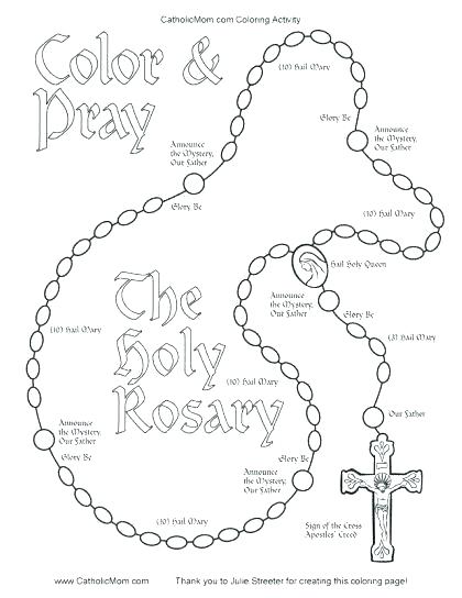 Rosary Coloring Page Rosary Coloring Page Catholic Coloring Pages 420x544 Rosary Coloring Page Rosary Coloring Page Catholic Coloring Pages